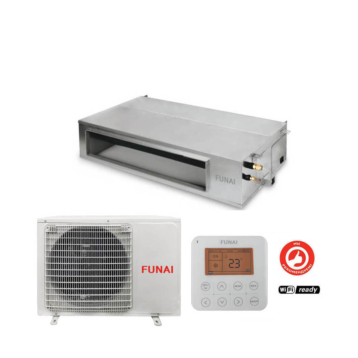 FUNAI LAC-DR55HP.D01/S/LAC-DR55HP.01/U DRAGON канального типа